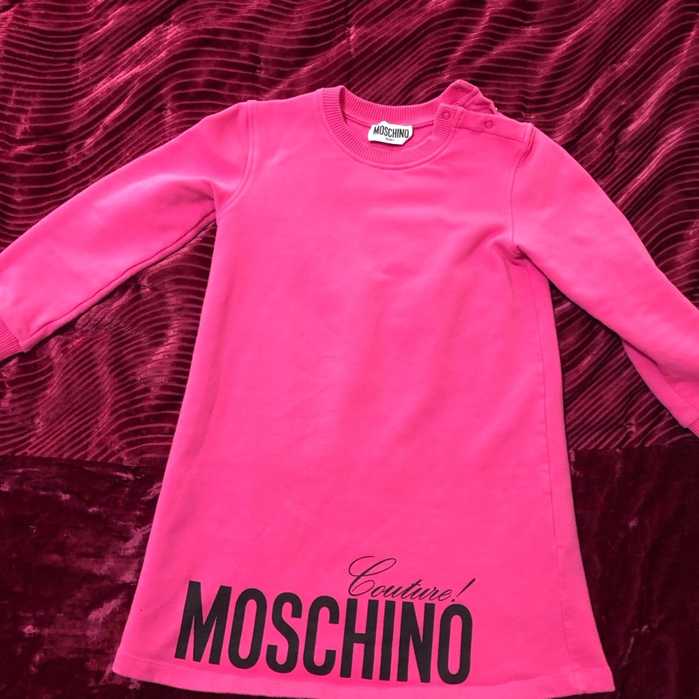 Moschino Pink Long Sleeve Dress